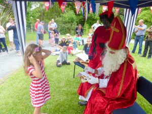 Ariane bij Sinterklaas in Hamilton 